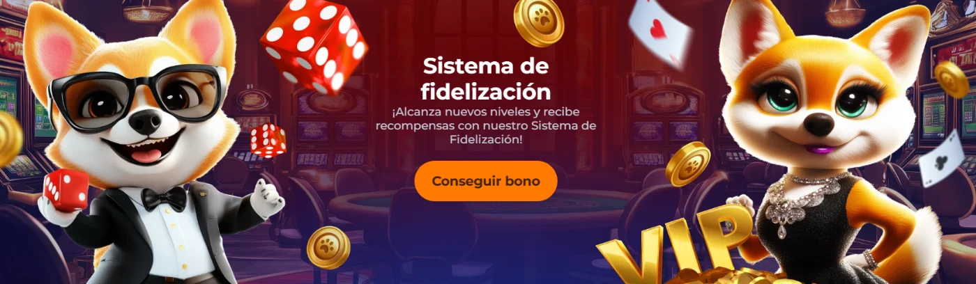 Programa de fidelización VIP de Corgibet Casino con niveles y recompensas